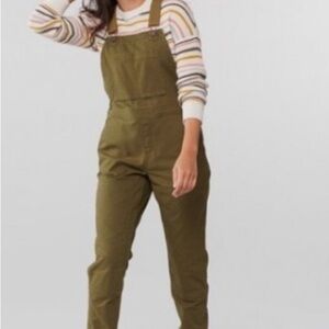 REI Khaki Green Overall Jumpsuit